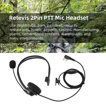 

Soft Ear Hook Earpiece 2Pin PTT Mic Headset Mic Accessories For Kenwood Baofeng UV-5R BF-888S Retevis H777 RT5R C9009A