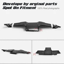 Для Тойота 93-98 Супра MK4 JZA80 TS стиль карбоновый задний диффузор глянцевая отделка бампер под панель волоконный набор сплиттеров отделка