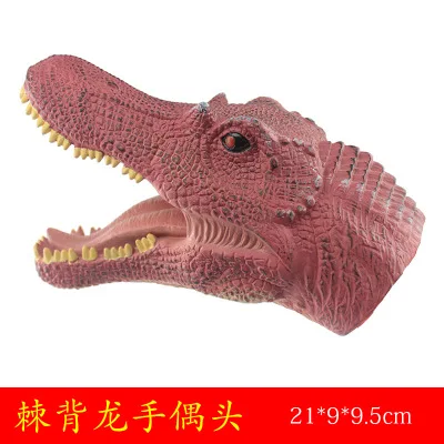 Куклы для театра марионеток Jurassici динозавр T-rex pentaceratops паразолус Стиракозавр спинозавр пластиковая Игрушечная модель динозавра - Цвет: Прозрачный