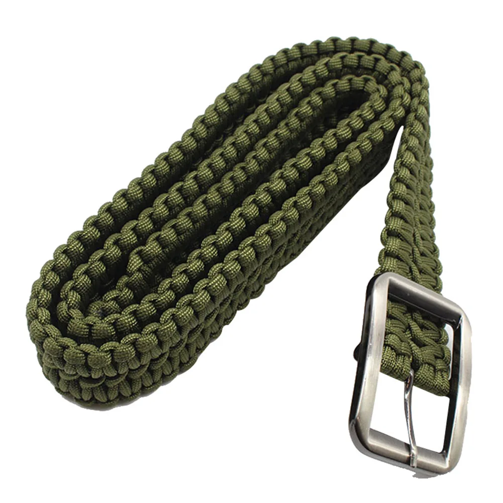 

Tactical Waist Belt Survival Woven Belt Rope Hand Made Tactical Military Bracelet Outdoor Accessories Camping Hunting Hiking Equipment X85