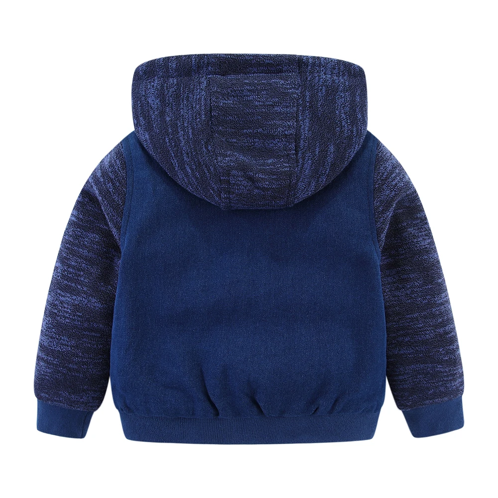 Winter Jackets for Boy Children's Clothing Hooded Fur Lined Warm Outerwear Windbreaker Kids Coats Toddler Clothes