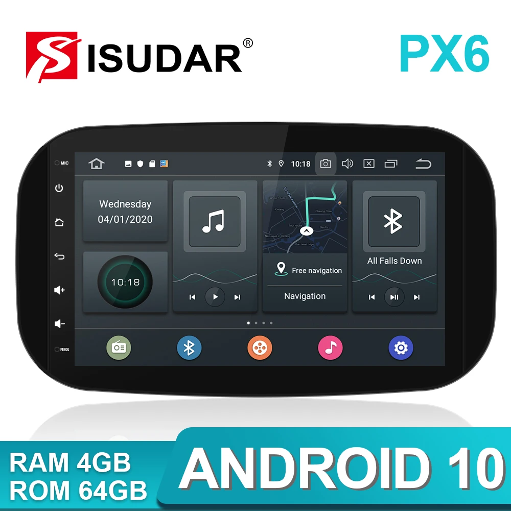 Автомобильный радиоприемник Isudar PX6 1 Din Android 10 для Mercedes/Benz/SMART 2016 CANBUS автомобильный