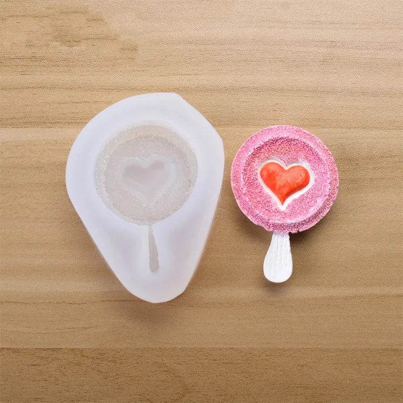 Aomily Silicone Cake Mold DIY Ice Cream Lollipop Shaped Fondant Mold Sugar Craft Chocolate Moulds Pastry Tool Bakery Accessories
