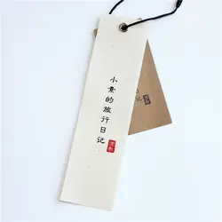 Высококачественные холщовые вешалки на заказ для одежды из ткани hangtag hanfu женская одежда женские лого индивидуальность с веревочные шнуры