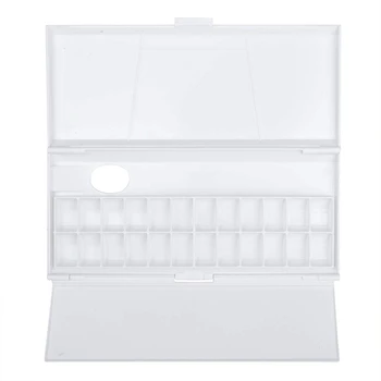 

24 Grids Folding Moisturizing Watercolor Palette for Artist Watercolor Oil Painting Paint Palette Tray Box Art Supplies
