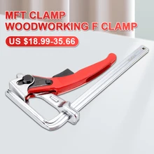 Pince de Rail de guidage rapide, pince F pour charpentier, serrage rapide pour MFT et système de Rail de guidage, outil à main pour le travail du bois, bricolage, 1 pièce/2 pièces