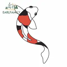 EARLFAMILY 13cm x 9.2cm for Koi Fish Anime Car Stickers Vinyl JDM Windshield Bumper Windows Bumper Trunk Truck Graphics Decal