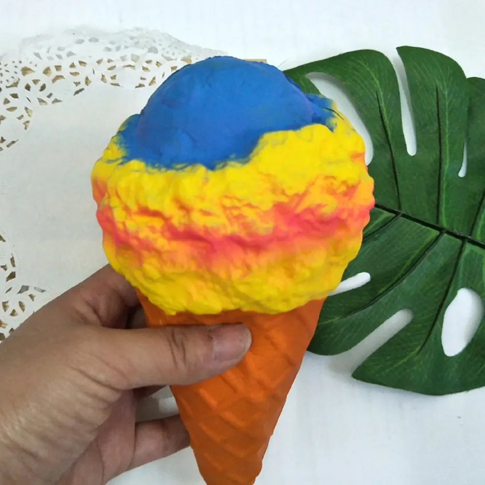 Slow Rising Ice Cream Cone Kids Toys window display photography props Kitchen Toy Simulation food toy kids gifts #B