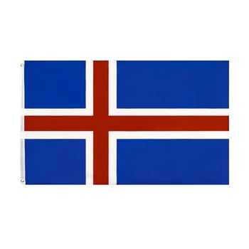 

3X5Fts 90*150Cm Red Cross Is Isl Iceland Flag
