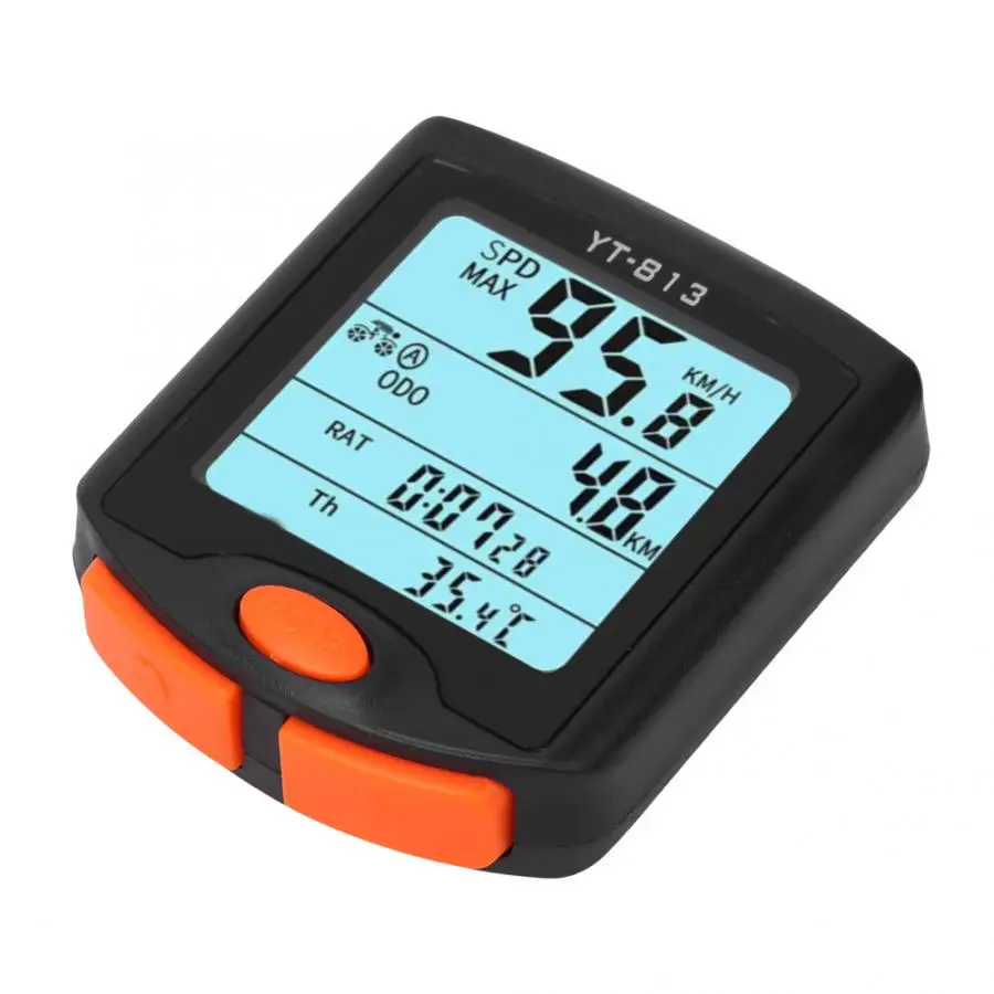 Bike Speedometer Bicycle Wireless Mileage Speedometer Code Table Luminous Adjustable Handlebar Mount Bike Computer Bicycle