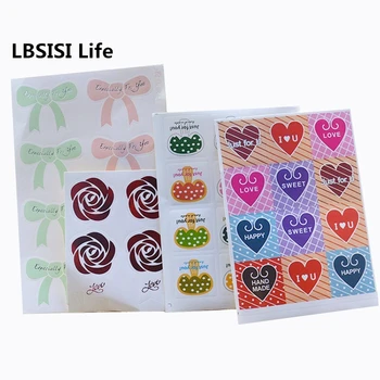 

LBSISI Life Especially For You Just For You Stickers Heart Bow Colorful DIY Handmade Reward Student Birthday Party Gift Supplies