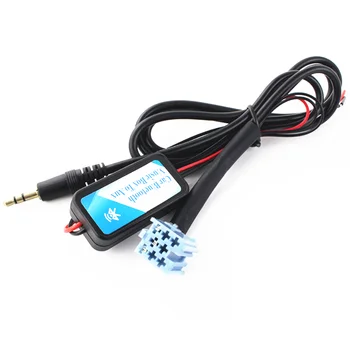 

12V Car Bluetooth Music Box To AUX For 8Pin Mini ISO CD Changer Port Audio Aux In Bluetooth Module Receiver for Volkswagen Becke