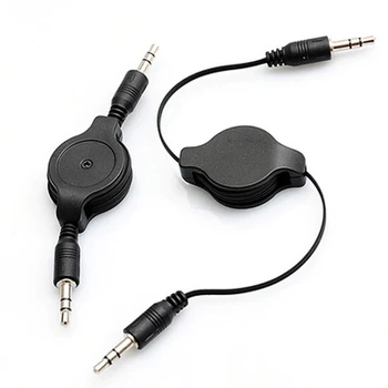 

Portable Jack 3.5mm Audio Cable Male 3.5 mm Stereo AUX Telescopic Cable M/M Headphone Cord for iPhone Car Speaker Earphone MP3/4