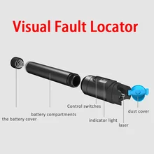  Visual Fault Locator Fiber Optic Cable Tester 30mw Red Laser Light 5-30KM Pen Type 