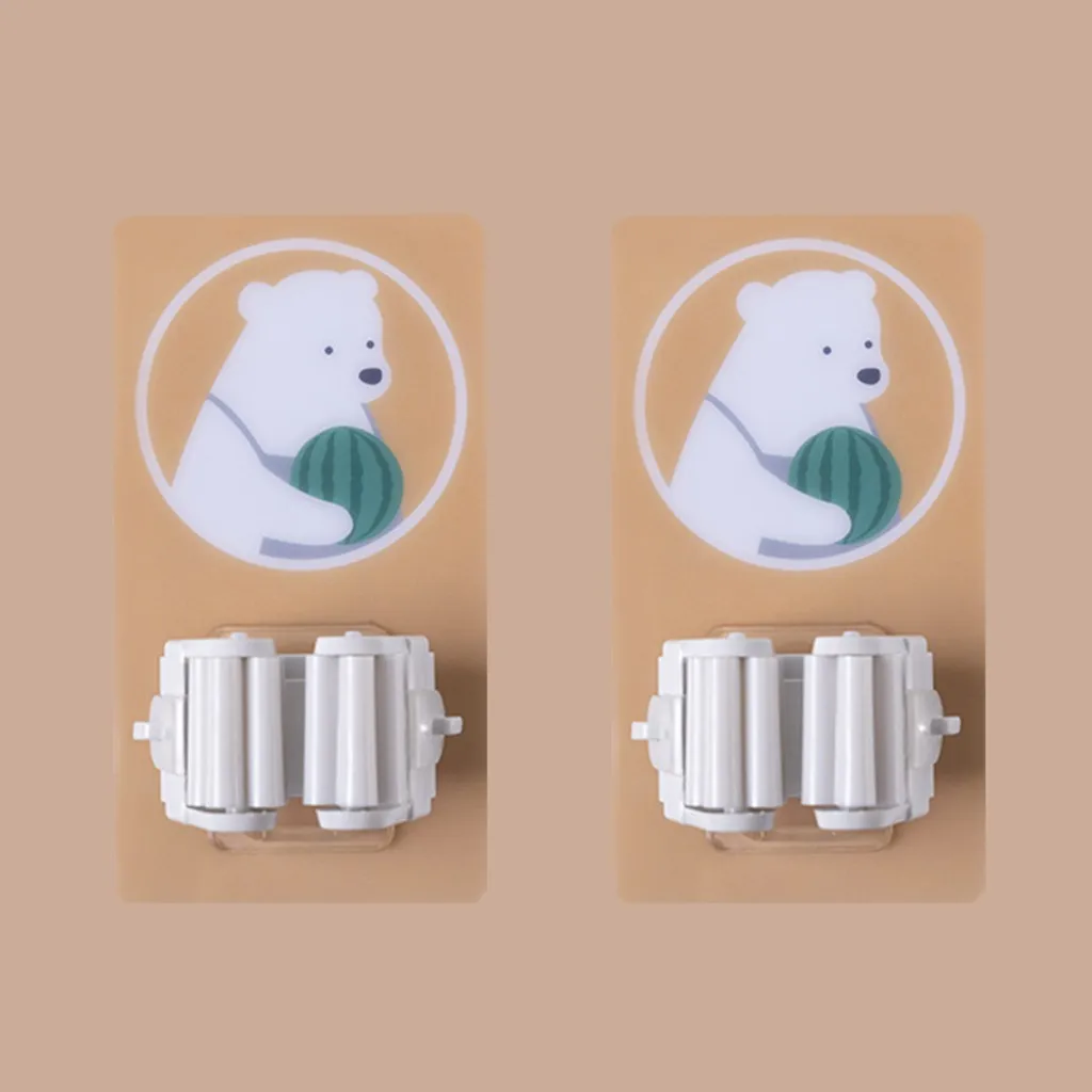 Светло-желтый Туалет Швабра хранения держатель для карт пластиковая ручка для хранения крюк домашний Бесплатный удар клип швабры Фартук дропшиппинг#2 - Цвет: Светло-желтый