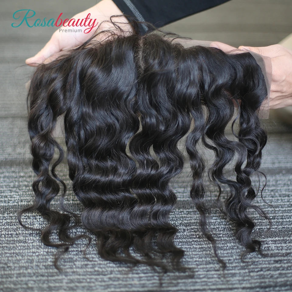 [Rosabeauty] волосы OneCut свободная волна 8-30 дюймов H бразильские человеческие необработанные волосы натуральный цвет 3 пучка с фронтальной