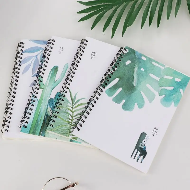 

4pcs/set A5 Thickened Notebook Agenda Note Book Spiral Journal Daily Planner School Office Supplies 19QA