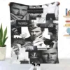 Chris Hemsworth Collage Plaid Blankets Coral Fleece Decoration Actor Portable Warm Throw Blanket for Sofa Bedroom Bedding Throws