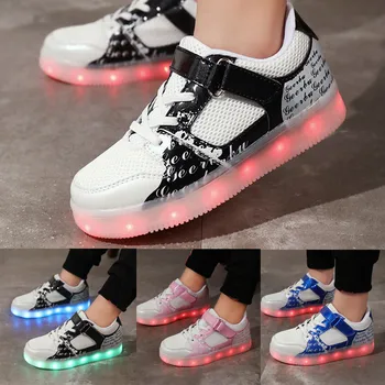 

Fashion Children's Rechargeable Light Shoes Non-Slip Breathable Casual Shoes Children Casual Shoes Children's shoes