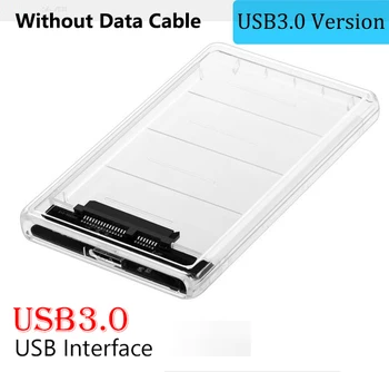 

HDD Case 2.5 inch SATA to USB 3.0 SSD Adapter Hard Disk Drive Box External HDD Enclosure for Notebook Desktop PC