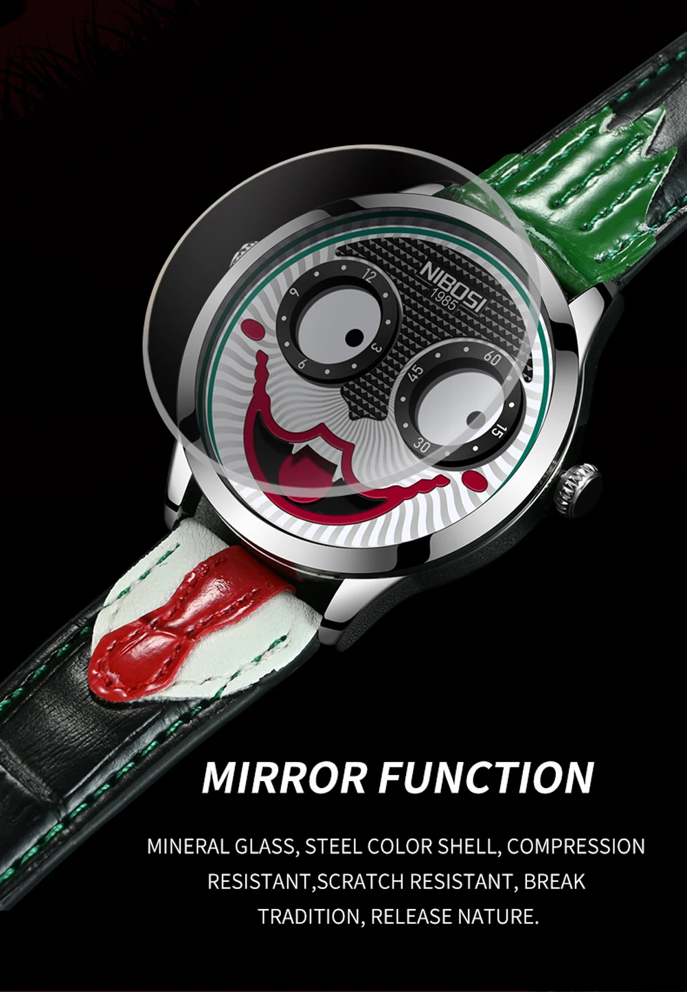 Joker Face Watch 2506 Nibosi