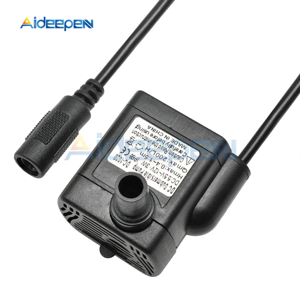 Submersible Water Pump DC 12V 3W 200L/H for Aquarium liquid transfer pump submersible booster pump