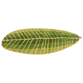 

Non-Slip Mat Bathroom Non-Slip Floor Mat Leaves Design Soft Warm Anti-Slip Mats Bathroom Mat Bedroom Decor Anti Mildew 45x120cm