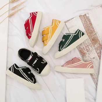 

Children's Sneakers 2019 Autumn New Luminous Soft Bottom Boys and Girls Casual Shoes Kids Breathable Canvas Casual Board Shoes