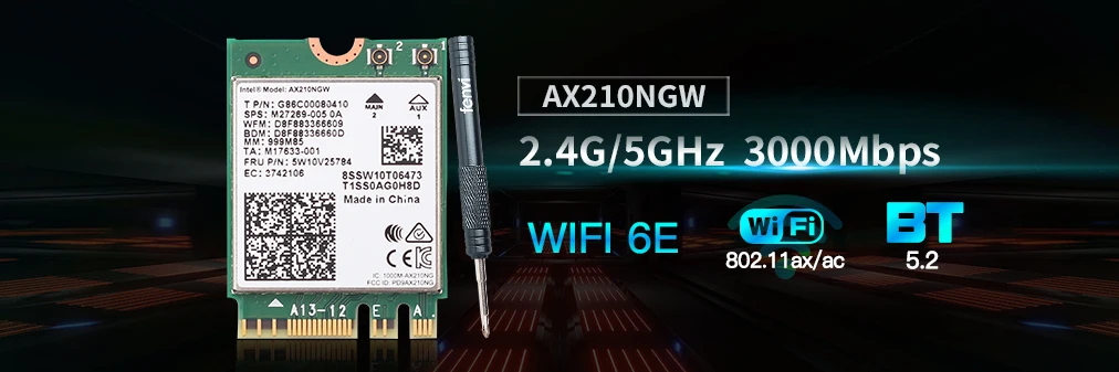 intel ax210ngw wifi6 cartão sem fio windows 10