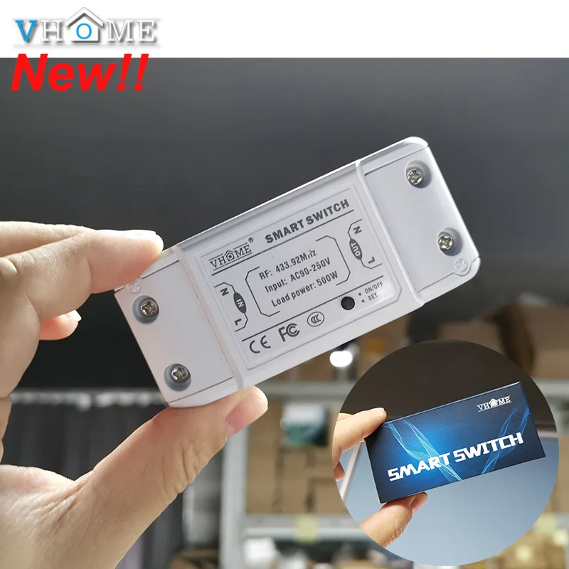  Vhome Wireless Switch Controller Smart Remote Control Light switch RF 433MHZ Small Transmitter AC 2 - 4000071033647