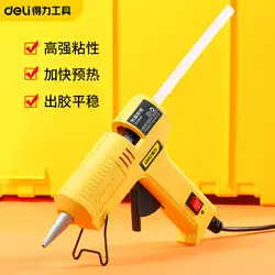 Deli – pistolet à colle thermoélectrique 20W, avec bâtons de colle de 7mm, tuyau en cuivre, température de chaleur professionnelle, outil de réparation domestique thermoélectrique 