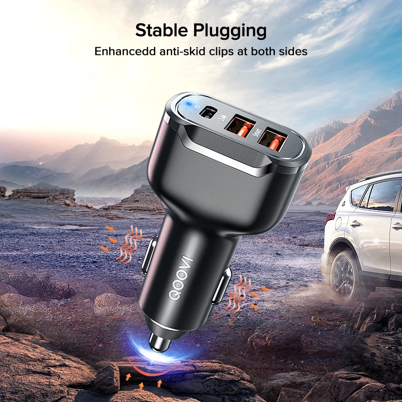 30W PD USB C Car Charger Quick Charge 4.0 3.0