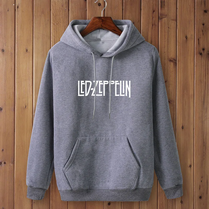 Модный светодиодный Свитшот Led Zeppelin одежда толстовка с капюшоном для мужчин осень зима хип хоп с капюшоном