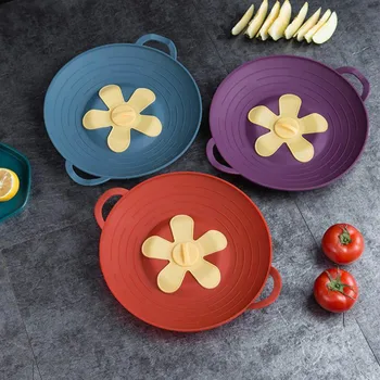 Silicone Anti-overflow Pot Cooking 3D Flower Silicone Kitchen Accessorice 1