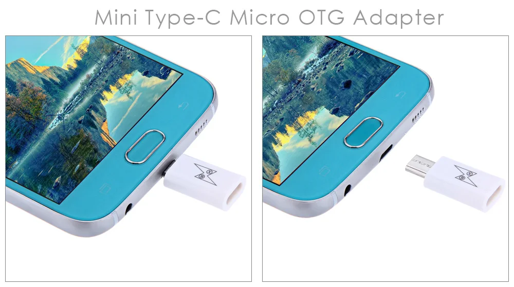 Разъем адаптера type-C для Micro USB OTG для синхронизации данных и зарядки