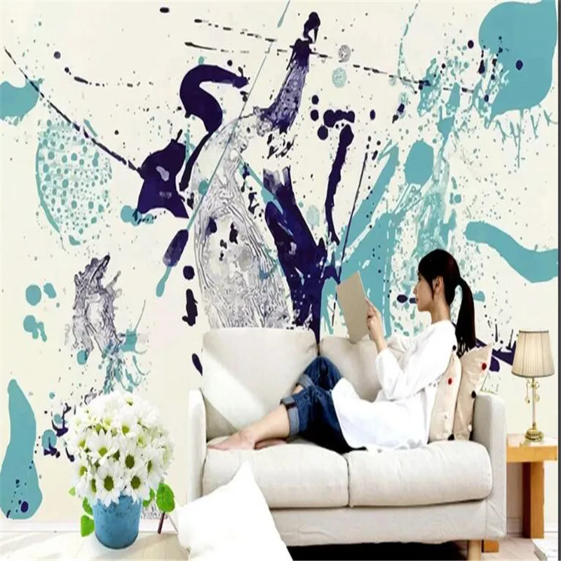 

milofi custom 3D abstract painting TV bedroom background wallpaper mural