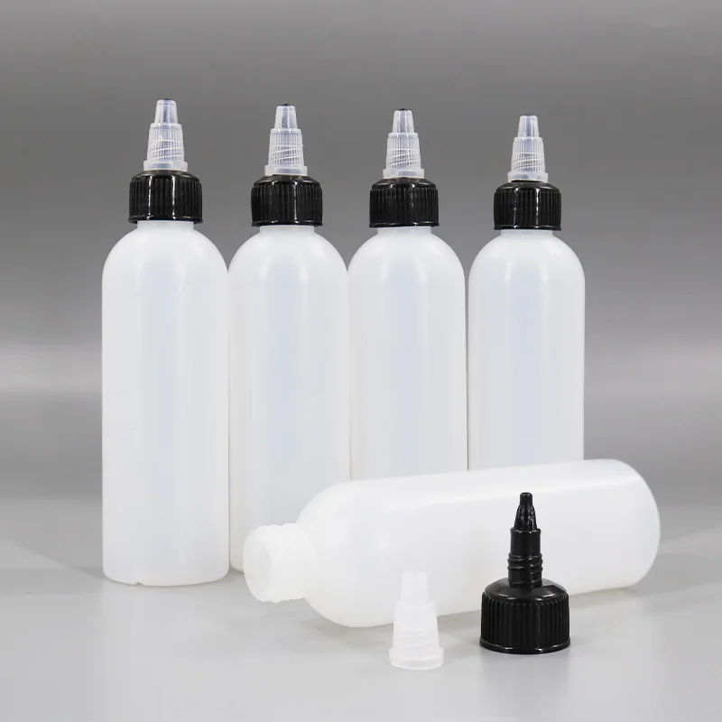 2/510pc 30/60/100/120ML Squeeze Bottle for Sauce Plastic Squirt Container  Refillable Bottle with Cap for Kitchen Glue Container