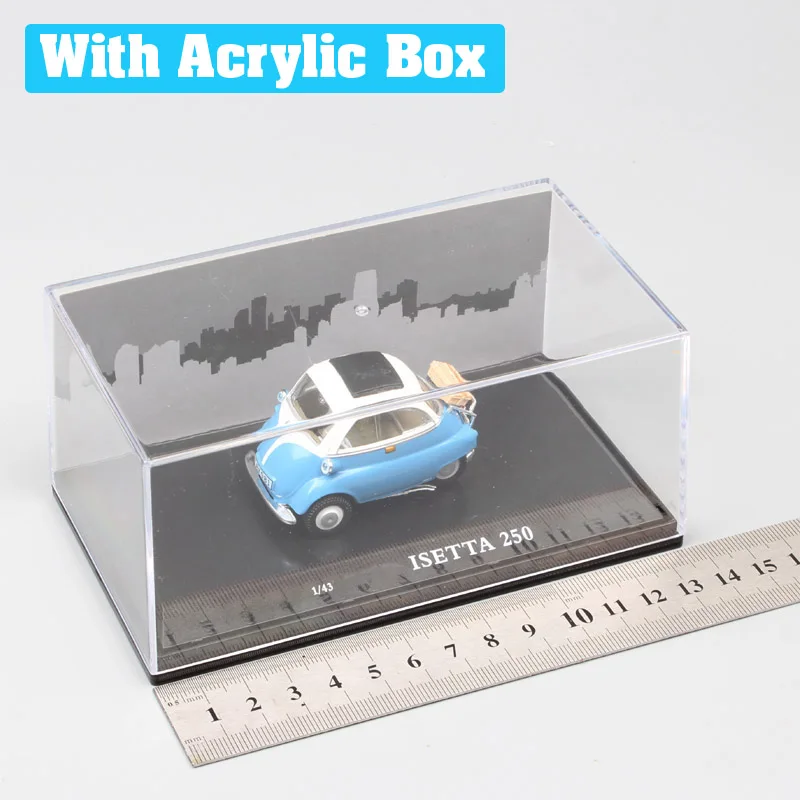 1:43 электронные весы старый ретро Cararama Isetta 250 пузырьковый автомобиль микрокар Diecasts& игрушки модели автомобилей детей 1955 акриловая коробка
