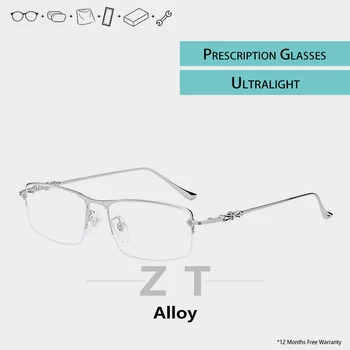 

prescription glasses frame half rim Men eyewear clear myopia progressive photochromic eyeglasses