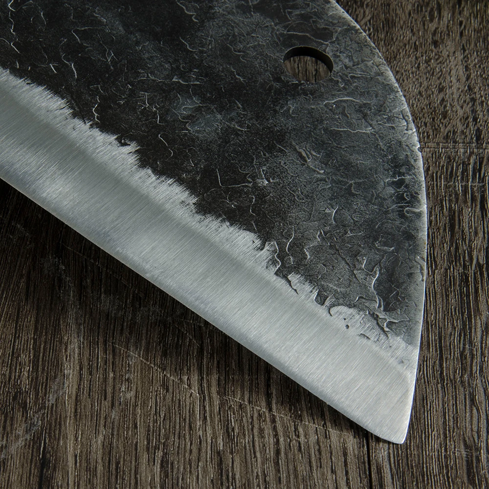 5cr15不锈钢红花梨木7寸锻打菜刀 (8)