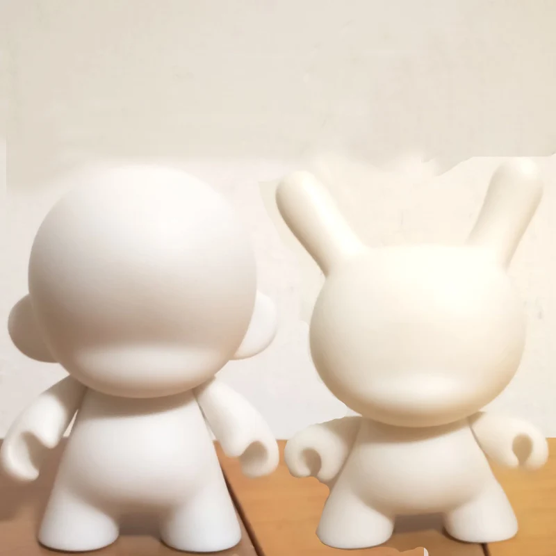 Оптовая продажа 4 дюйма Kidrobot пустой Туалетная и Манни DIY Краски виниловая Кукла