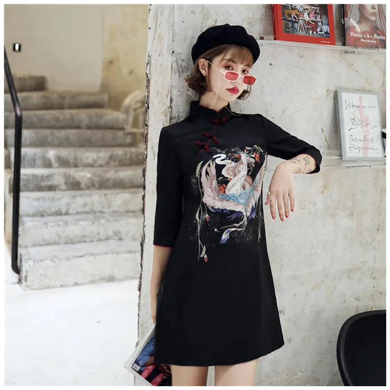 Современная мода Чонсам с изображением Шанхая Qipao платье для девочек