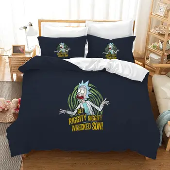 

3D Bedding Set Duvet Covers Pillowcases Comforter cover set Bedding Sets Rick and Morty Bedclothes Bed Linen Rick Sanchez