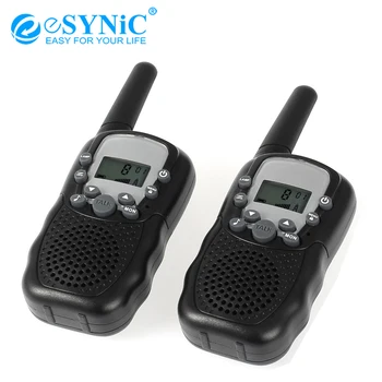 

eSYNiC 2 Way Wireless Walkie Talkie T-388 UHF 446MHz Auto Multi Channels Portable Walkie Talkies Two Way Radios Radio 3km