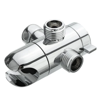 

3 Way Shower Diverter Valve 1/2 inch BSP T-adapter Connector Hand Shower Bracket