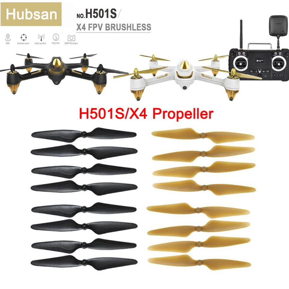 Red Protective Frame Cover For Hubsan H501S Drones - 4-Piece Set For H501A/H501C/H501M/H501S Pro Models