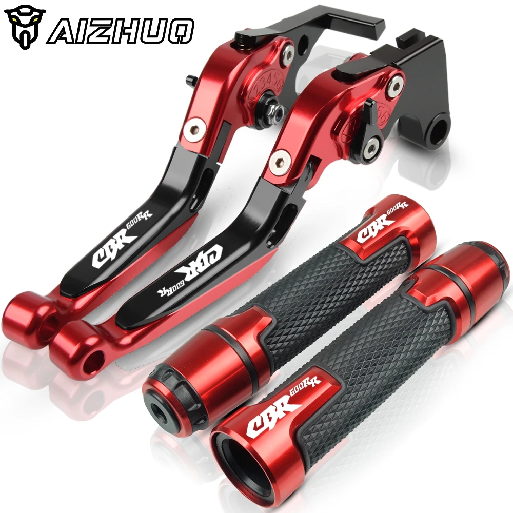CNC алюминиевый тормозной рычаг сцепления для мотоцикла ручки для Honda CBR600RR CBR 600RR CBR600 RR CBR 600 RR 2003 2004 2005 2006 - Цвет: red2