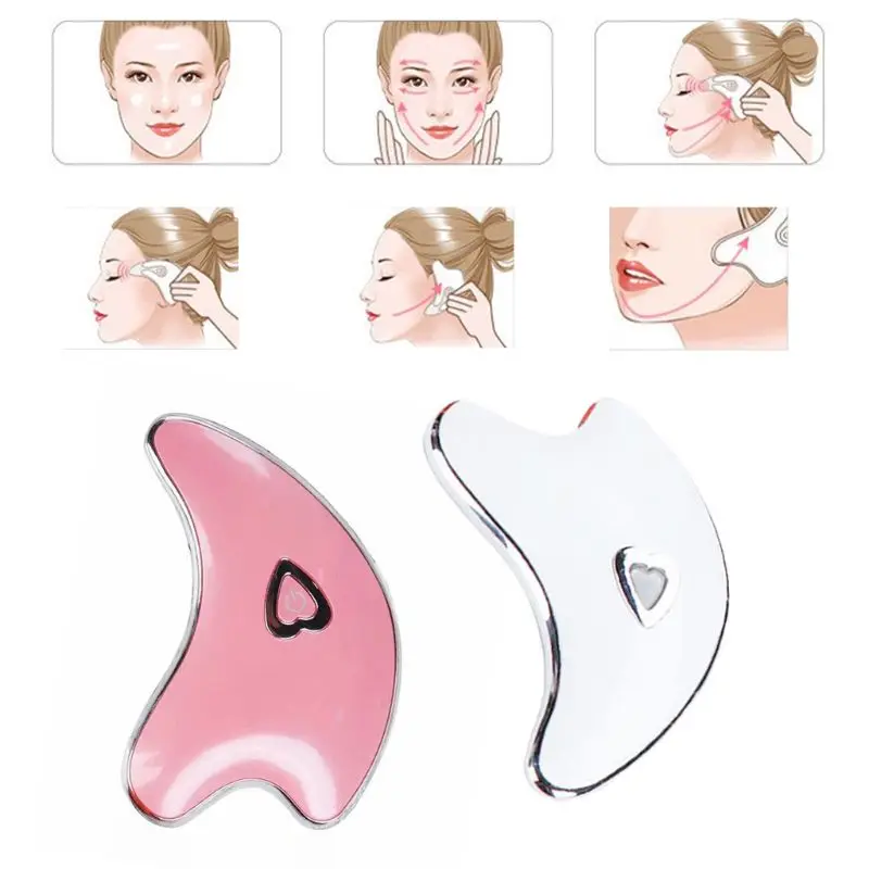 Electric Gua Sha Board Facial Scraping Plate Massager Shaping Tool Lifting Scraper Slimmer SPA Relaxing Machine 2