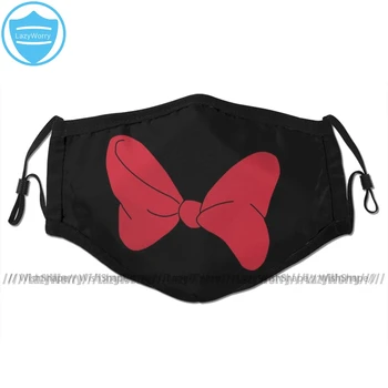 

Minnie Mouse Mouth Face Mask Minnie Mouse Bow Facial Mask Funny Fashion with 2 Filters for Adult