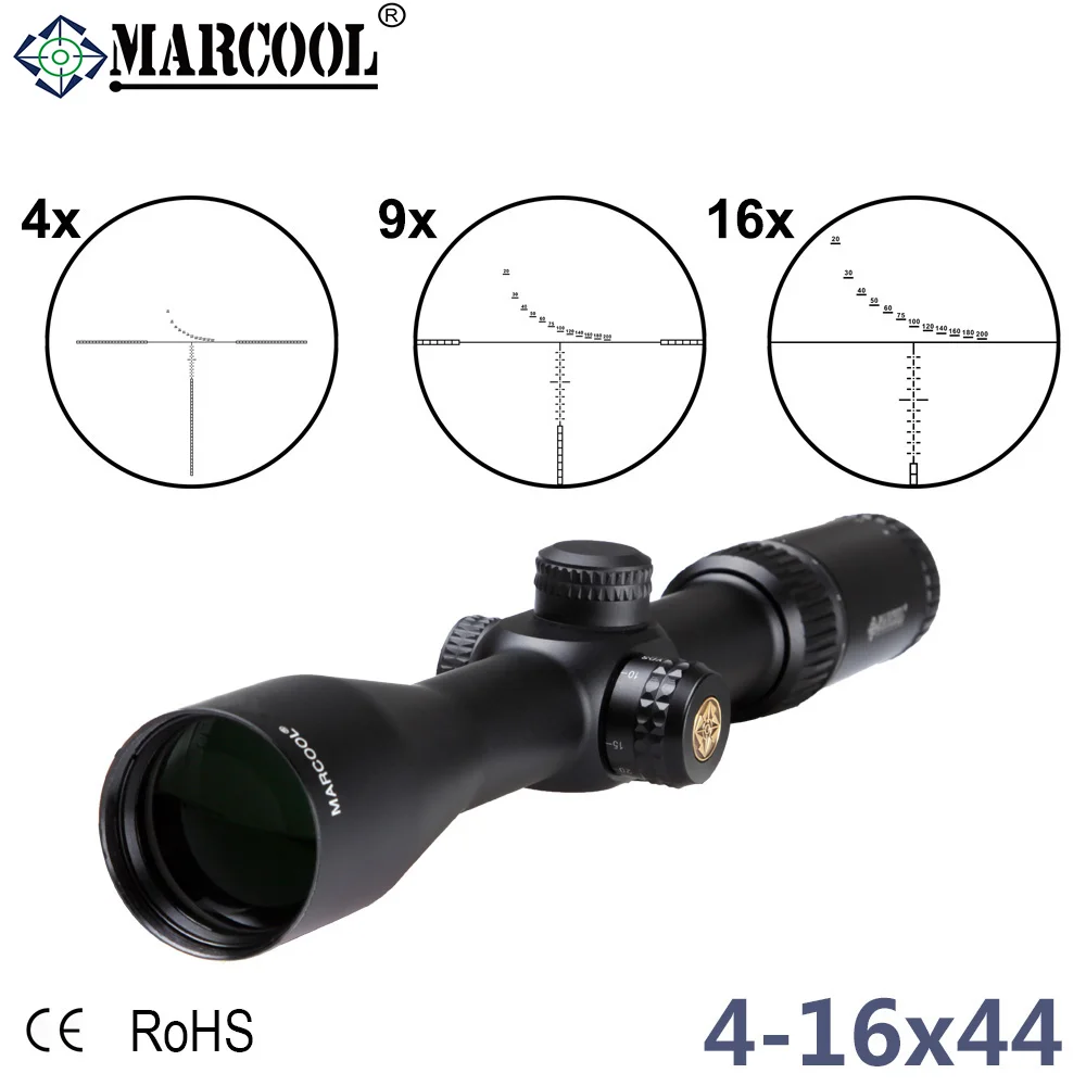 Оптический прицел Marcool EVV 4 16X44 FFP для охоты снайпера страйкбола ар15|first focal plane|focal
